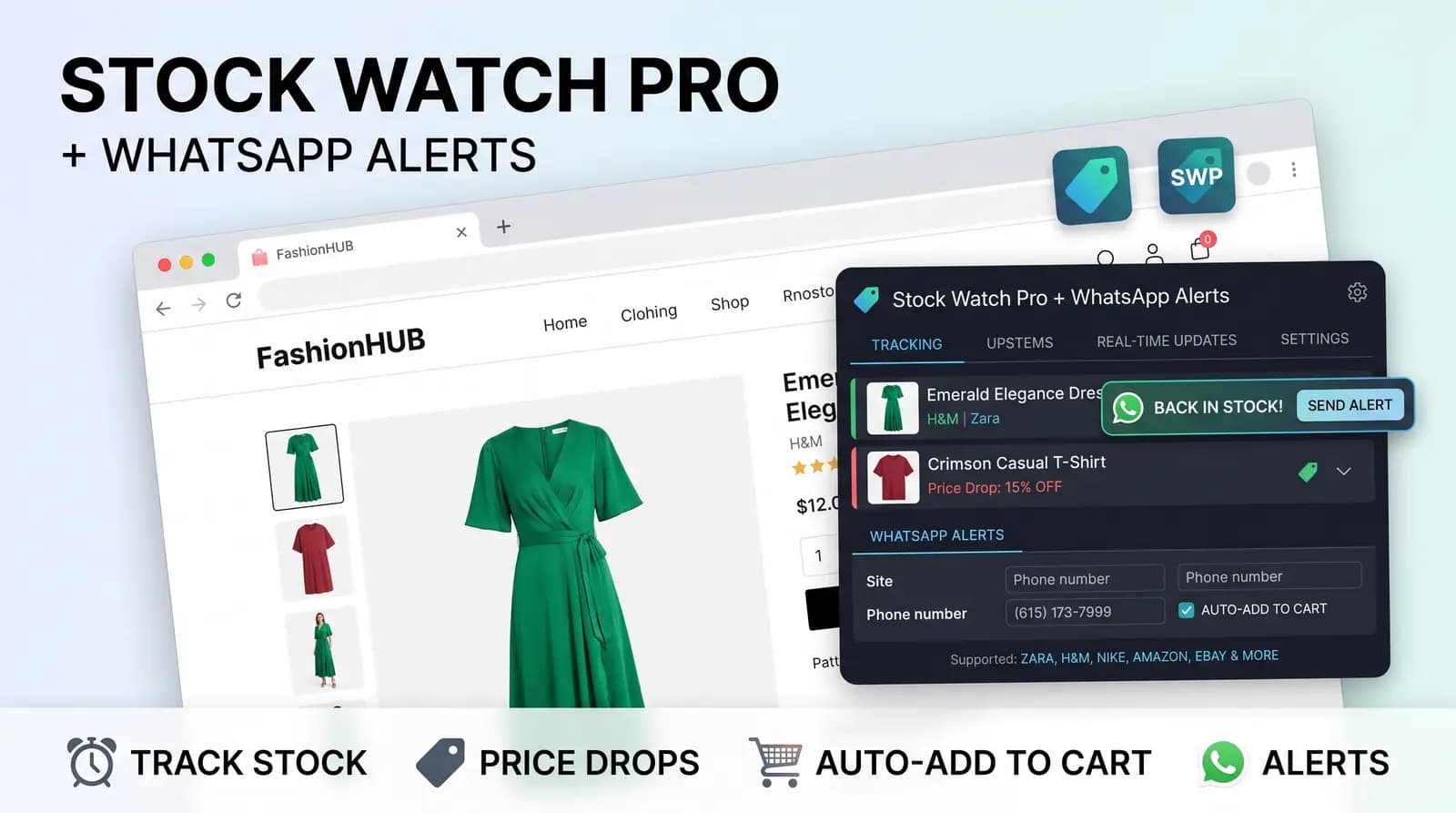 Stock Watch Pro + WhatsApp Alerts
